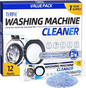 Terfie 744110578430 Washing Machine Cleaner Powder - 12 Pack For He Front Load And Top Washers