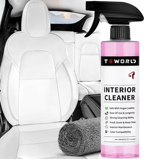 Te-cl-01 Teworld Tesla Seat Cleaner Remover Stain Biodegradable Safe On White And Black Vegan L