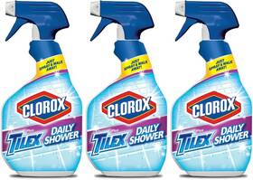 The Clorox Company 711181070064 Tilex Daily Shower Cleaner Spray Bleach Free 3 Pack 32 Fl