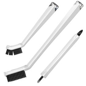 Ccde3723 The Crown Choice Grout Cleaning Brushes Set 3 Pcs Deep Cleaner Multipurpose Stiff Bristle Brush