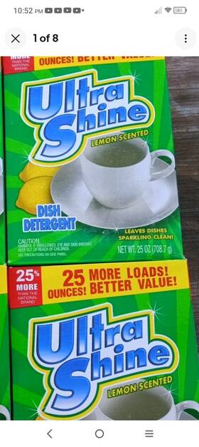 The Home Store 639277423337 Lot 2 Ultra Shine Lemon Scented Dish Detergent