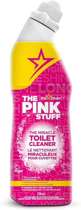 The Pink Stuff 313054815835 Toilet Cleaner Gel - 750ml Fresh Rhubarb Scent Stain Remover