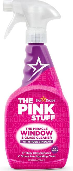 82384 The Pink Stuff Window And Glass Cleaner With Rose Vinegar 25.4oz Spray -