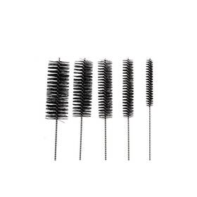 The Scoopie 650971997375 8 Inch Nylon Tube Cleaning Brush Set Large Sizes Black 5 Piece Kit Long Deep C
