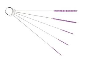 Brush-purple-5pk-sml The Scoopie 10 Inch Long Professional Tube Cleaning Brush Set Small Sizes Purple 5 Pc. Kit
