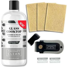 Therapy 850034922461 Glass Stovetop Cleaner And Cooktop Kit - 3 Non-scratch Scrubb
