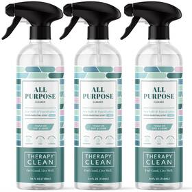 Therapy 850034922515 Clean All Purpose Cleaning Spray - Sea Salt Eucalyptus 24 Fl. Oz Pack Of 3