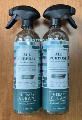 Therapy Clean 850034922102 2-pk Sea Salt Eucalyptus All Purpose Plant Based Kitchen Cleaner