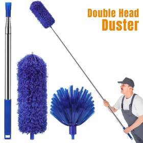 Thesiliconvalley 601549119842 Extendable Microfiber Duster And Cobweb Dusting Brush Cleaning Tool Kit Washable