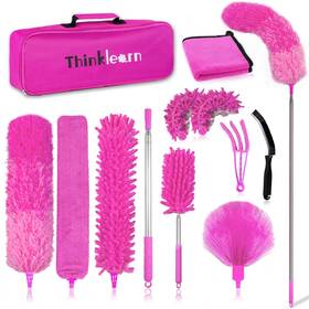 Tl1015 Thinklearn Microfiber Dusters For Cleaning 14pcs Feather With Extension Pole Ben