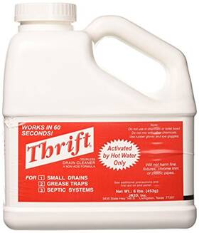 Fbat-600 Thrift 719242519064 Alkaline Based 6 Lb. Granular Drain Cleaner White