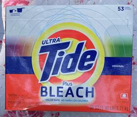 53lds Tide 037000815235 Ultra Plus Bleach Laundry Detergent Powder Color Safe Original 95oz