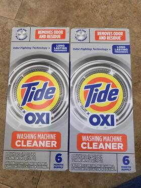Tide 814521013704 2 Boxes Washing Machine Cleaner With Oxi One Year Supply