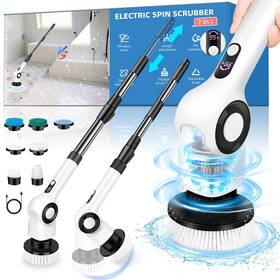 Ipx7 Tidyness 762139684994 Electric Spin Scrubber Upgraded Cordless Shower Cleaning Brush Bat