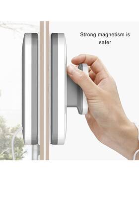 Tiiyee 705353655517 Strong Magnetic Window Cleaner Double Sided Glass Wiper Cleaning Washer White