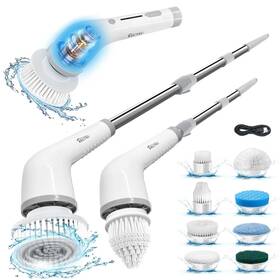 Tikutku 974368237900 Electric Spin Scrubber For Bathroom Cleaning Cordless Shower Scrub Brush 8 Re