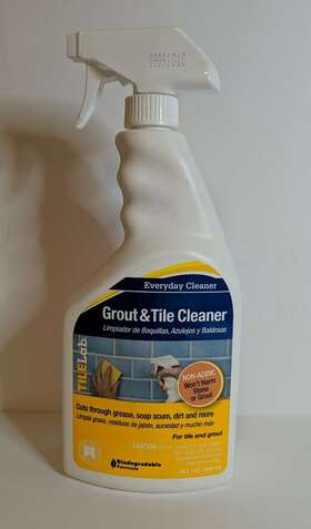 Tilelab 010186763149 Grout And Tile Cleaner Spray Bottle 32-ounce Biodegradable Formula
