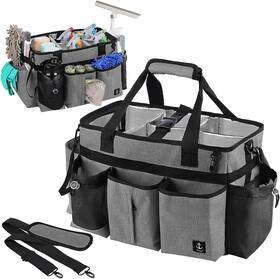 Tm00018 Timoxi Large Cleaning Caddy Bag 14.6x7.9x10 Detachable Divider Shoulder Strap Waist