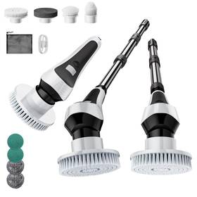 Screenip68 Tinerray Tin-001 Electric Spin Scrubbercordless Cleaning Brush With Power Display Wate