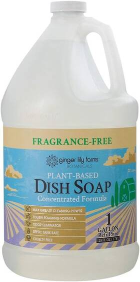 802309 Tng Worldwide Ginger Lily Farms Botanicals Plant-based Liquid Dish Soap Concentrated Formula