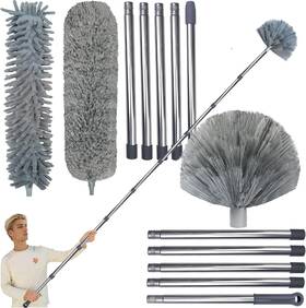 232324 Tockrop 20 Feet High Reach Duster Kit With 314 Ft Extension Pole For Cleaning Fan Spide