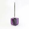 Toibsh056 Justnile Contemporary Acrylic Purple Toilet Bowl Brush With 712392454605