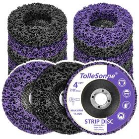 Tollesonne 762765934715 10 Pack Strip Discs 41/2 Inch Quick Stripping Wheel Paint Stripper For Angle Gri