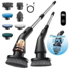 Tp-0064-us Topmako Electric Spin Scrubber Cordless Cleaning Brush For Home Ipx7 Water