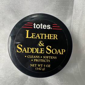 Totes 742925160055 Rare- Vintage - Leather And Saddle Soap Cleans Softens Protects 5oz -prop