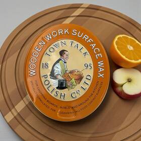 Tt067 Town Talk Wooden Work Surface Wax Kitchen Food Safe- 5oz Tin