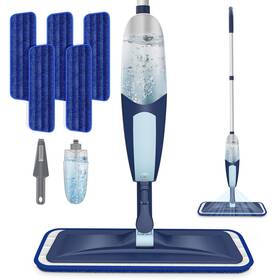 550slql Trav-round Spray Mops For Floor Cleaning Microfiber Wood Mop With 5 Re