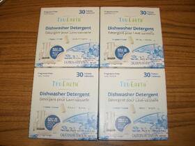 Tru Earth 840658001413 4- Dishwasher Detergent Tablets 30 Tabs Each Fragrance Free