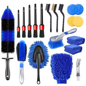 Ttrcb 767445304895 20pcs Car Detailing Brush Set Wheel Tire Kit Wi