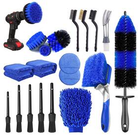 Ttrcb 767445305168 20pcs Car Wheel Tire Detailing Brush Set Kit Brus