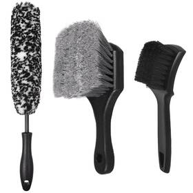 Ttrcb 768825896672 Car Wheel And Tire Brush Set Cleaner Soft Stiff Bristle Clean Inch