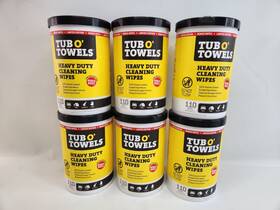 Tub O Towels 686081001725 6 Pack Oft 110 Wipes Each 8 Inch X12 Citrus - 660 Cleaning Multi Surface