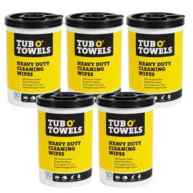 Tw90-5 Tub O Towels Tw90 Heavy-duty 10 X 12 Size Multi-surface Cleaning Wipes 90 Count