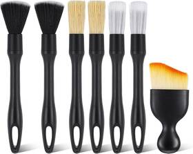 4957vqwe9087 Tucnoeu 7pcs Car Detailing Brush Kit Ultra Soft Interior Brushes Includes