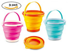 Tz-buck Toyze Top Race Foldable Pail Bucket Silicone Collapsible 627304172037