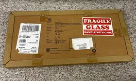 3688u00-01 U Brands 3688u0001 20 X 5.5 Cubicle Glass Dry Erase Board - White Surface New