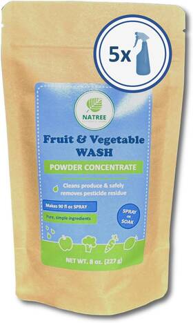 Ug Haftungsbeschr Nkt 726084485846 Fruit And Vegetable Wash - All Natural Organic Powder Concentrate 8 Oz