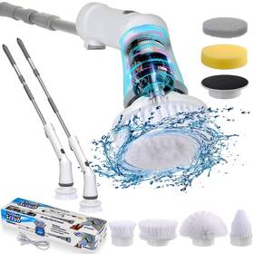 Ugj-013 Ugj 251640403690 Electric Spin Scrubber Cordless Cleaning Brush With 6 Replaceable Head