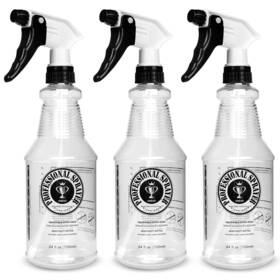 Uineko 716294720653 Plastic Spray Bottle 24oz 3 Pack For Cleaning Solutions Car Detailing Care