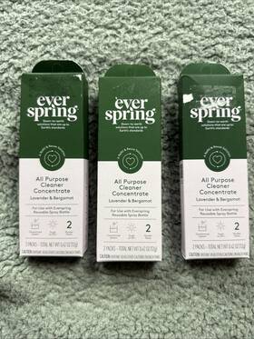 Ultra 085239296172 Lot Of 3 - Everspring Lavendar And Gergamot Ultra-concentrated All Purpose Cleaner