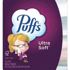 3700097788 Ultra Soft Puffs Facial Tissue 1 Mega Cube Box 72-count Pack Of 24
