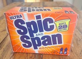 Ultra Spic And Span 037000340058 Vintage Multi Purpose Cleaner Powder Makes 28 Gallons