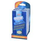 Unbranded Lot Of 36 Pcs Blue White Sponge Scrubber Scrub Scourer 710377521168