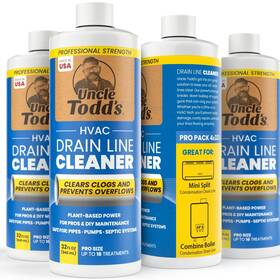 Ut-dlc-4x32 Uncle Todds Hvac Drain Line Cleaner 4pk Of 32oz Bottles Bleach-free