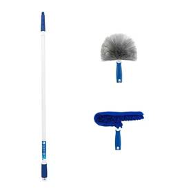 Unger 313103092088 Ultimate Dusting Kit- Poly-fiber Cob Web And Corner Duster Microfiber Ceiling Fa