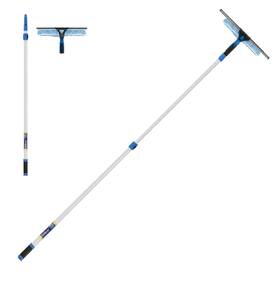 Unger 761475971874 Professional 2-in-1 Squeegee And Scrubber - 14 Inch Window Cleaning Tool 8 Conne